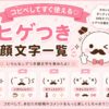 ヒゲつき顔文字